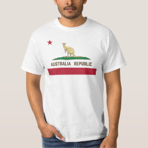 T-shirt Drapeau de Californie Australie Kangaroo