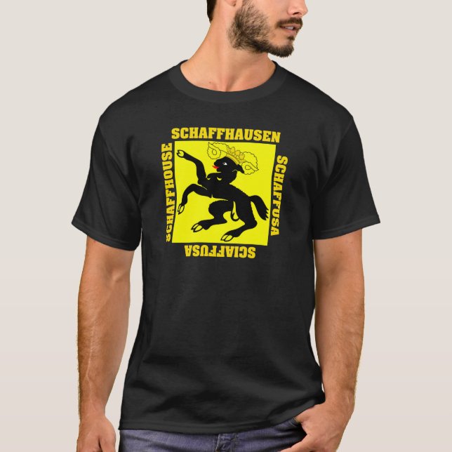 T-shirt Drapeau de canton de Schaffhausen Suisse (Devant)