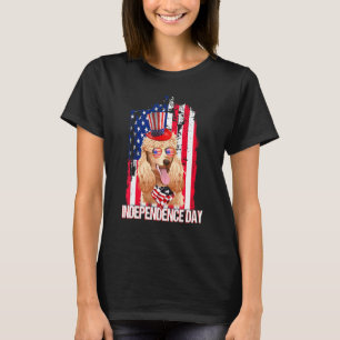 T-shirt Drapeau de carlin du jour de l'indépendance 01 4 j