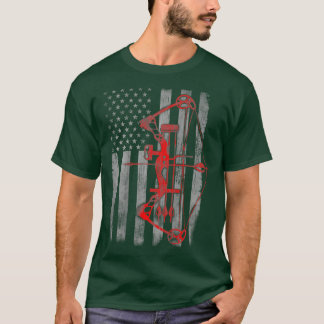 T-shirt Drapeau de chasse aux cous Tir à l'arc