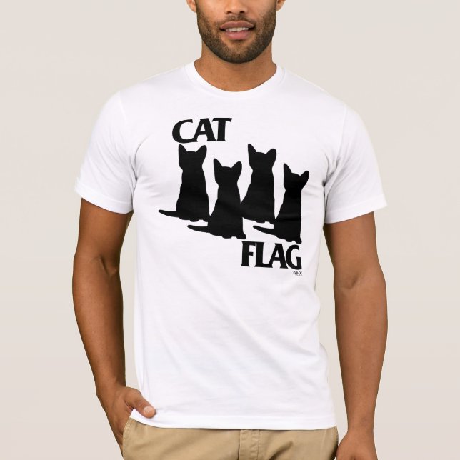 T-shirt Drapeau de chat (Devant)