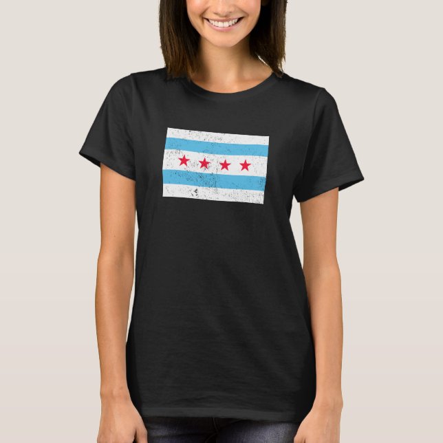 T-shirt Drapeau de Chicago (Devant)