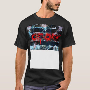 T-shirt Drapeau de Chicago - Peinture de Spray