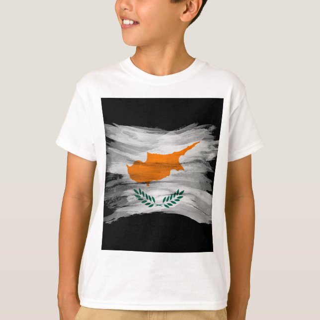 T-shirt Drapeau de Chypre, drapeau national (Devant)