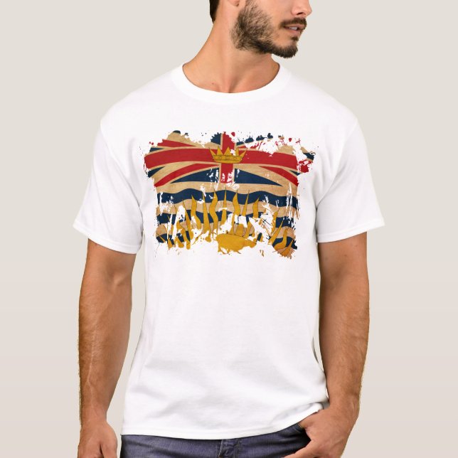T-shirt Drapeau de Colombie-Britannique (Devant)