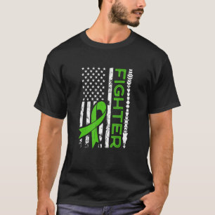 T-shirt Drapeau de combat contre la Scoliose Drapeau vert 