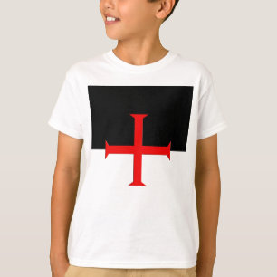 T-shirt Drapeau de croix des Templiers médiévaux