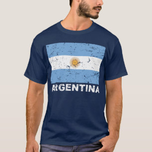 T-shirt Drapeau de cru de l'Argentine