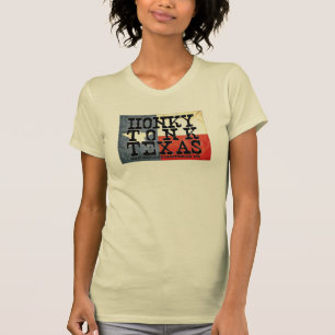 T-shirt Drapeau de cru de Tonk le Texas de Honky