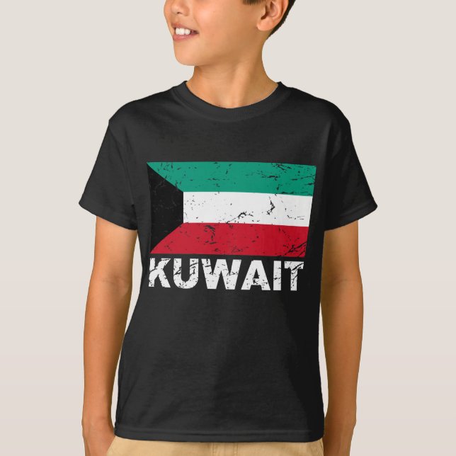 T-shirt Drapeau de cru du Kowéit (Devant)