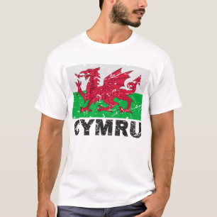 T-shirt Drapeau de cru du Pays de Galles CYMRU