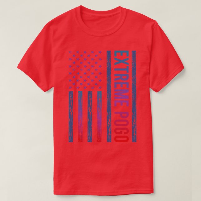 T-shirt Drapeau de dégradé Pogo extrême (Design devant)