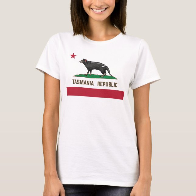 T-shirt Drapeau de diable de Tasmanie (Devant)