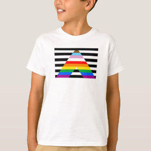 T-shirt Drapeau de fierté allié du progrès LGBTQ