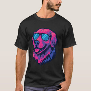 T-shirt Drapeau de fierté Bi bisexuel Couleurs Golden Retr