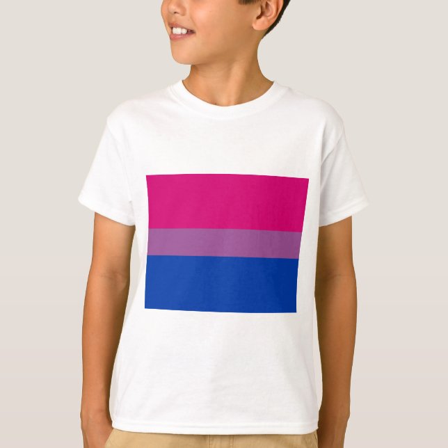 T-shirt Drapeau de fierté bisexuel (Devant)