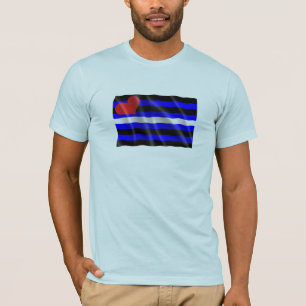T-SHIRT DRAPEAU DE FIERTÉ EN CUIR GAI D'HUMOUR
