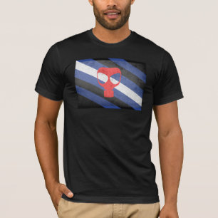 T-SHIRT DRAPEAU DE FIERTE MASQUE A GAZ