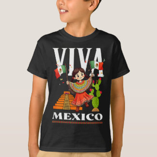 T-shirt Drapeau de fierté mexicaine mexique racines patrim
