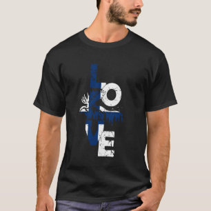 T-shirt Drapeau de Finlande Amour Élan Finlande