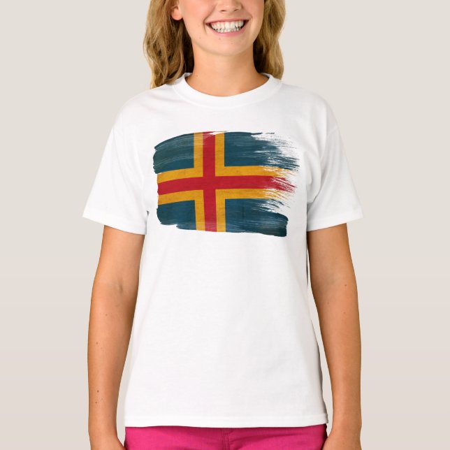 T-shirt Drapeau de fond (Devant)
