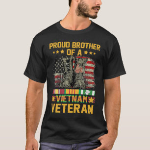 T-shirt Drapeau de frère fier d'un vétéran du Vietnam amér