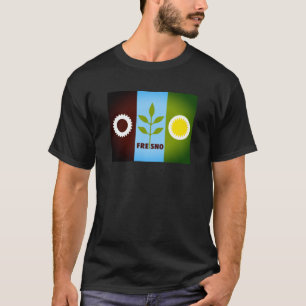 T-shirt Drapeau de Fresno, Californie