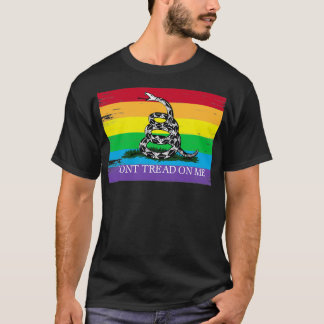 T-shirt Drapeau de Gadsden LGBT Donamp39t marche sur moi L