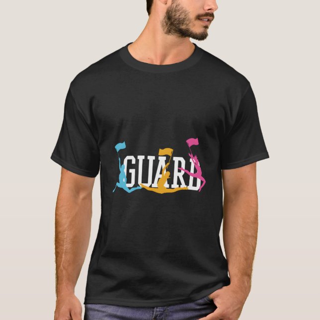 T-shirt Drapeau de garde de bande de marque Color Guard (Devant)