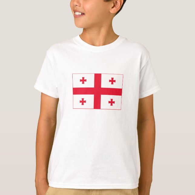 T-shirt Drapeau de Géorgie (Devant)