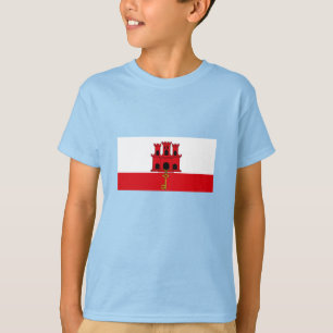 T-shirt Drapeau de Gibraltar