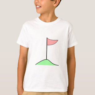 T-shirt Drapeau de golf en trou