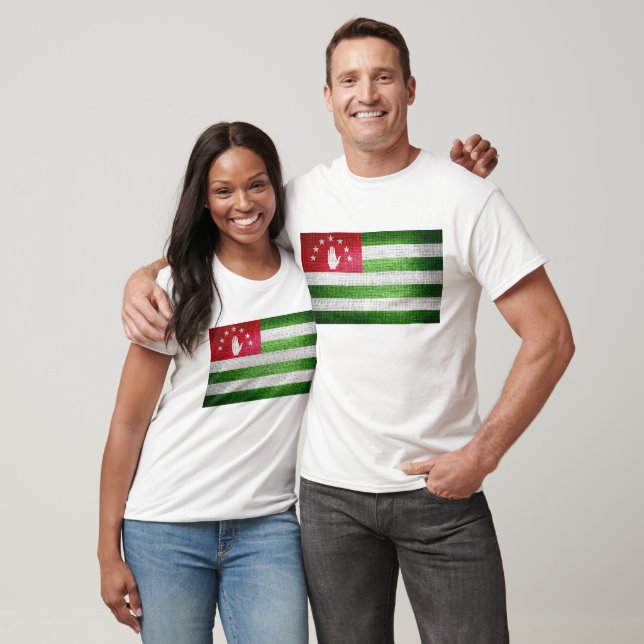T-shirt Drapeau de Grunge Abkhazie (Unisexe)