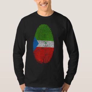 T-shirt Drapeau de Guinée équatoriale Empreinte Guinée équ