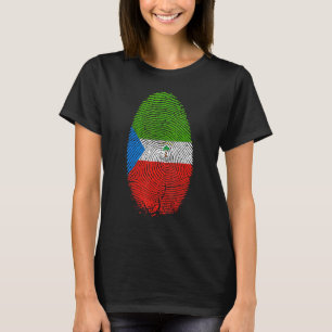 T-shirt Drapeau de Guinée équatoriale Empreinte Guinée équ