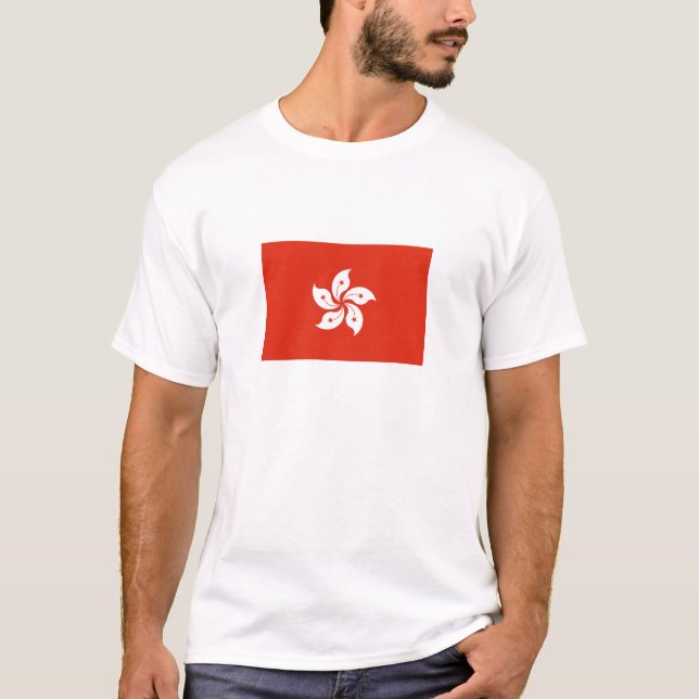 T-shirt Drapeau de Hong Kong (Devant)
