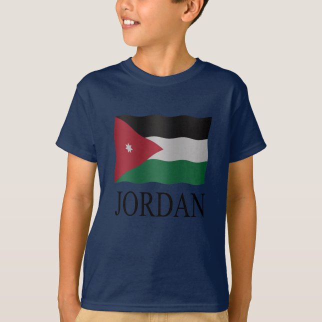 T-shirt Drapeau de Jordanie (Devant)