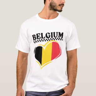 T-shirt Drapeau de la Belgique