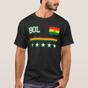 T-shirt Drapeau de la Bolivie