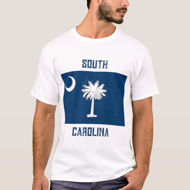 T-shirt Drapeau de la Caroline du Sud (Devant)