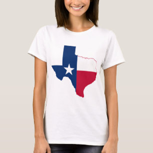 T-shirt drapeau de la carte du Texas