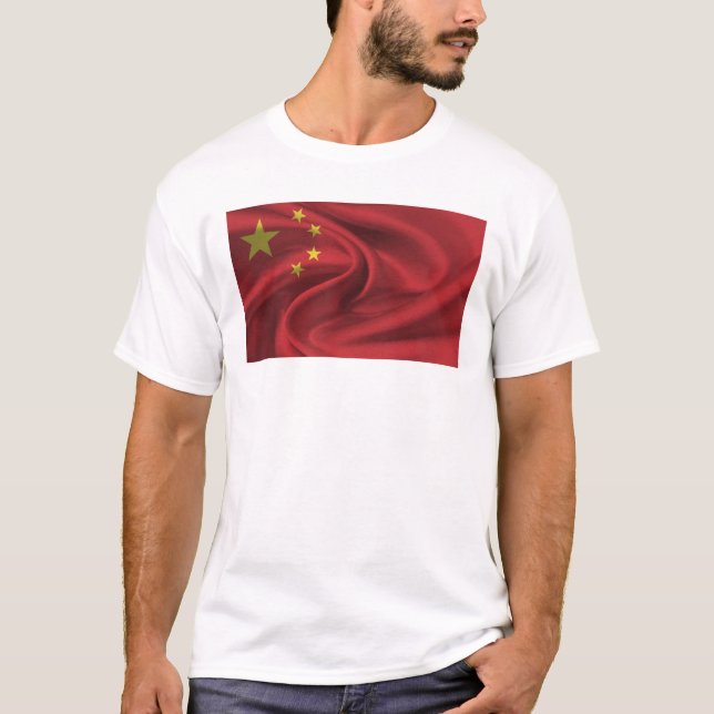 T-shirt Drapeau De La Chine (Devant)