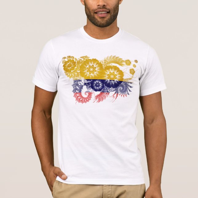 T-shirt Drapeau de la Colombie (Devant)