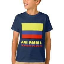 Drapeau de la Colombie et bordure avec nom