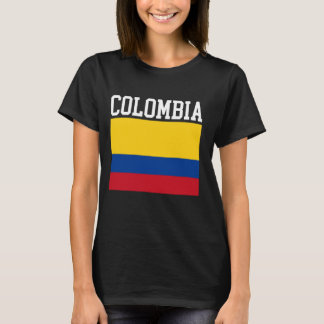 T-SHIRT DRAPEAU DE LA COLOMBIE SPORTS ATHLÉTIQUES HOMMES F