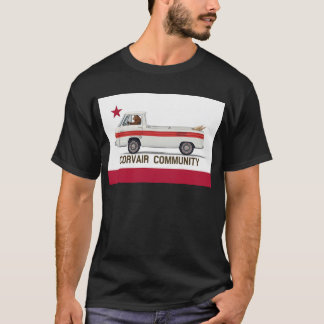 T-shirt Drapeau de la communauté de Corvair Rampy Californ