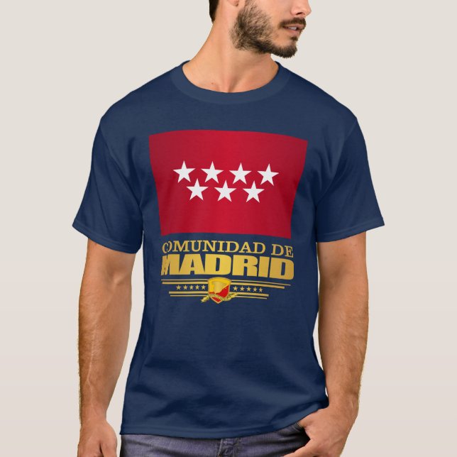 T-shirt Drapeau de la Communauté de Madrid (Devant)