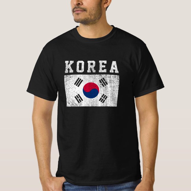 T-shirt Drapeau de la Corée (Devant)