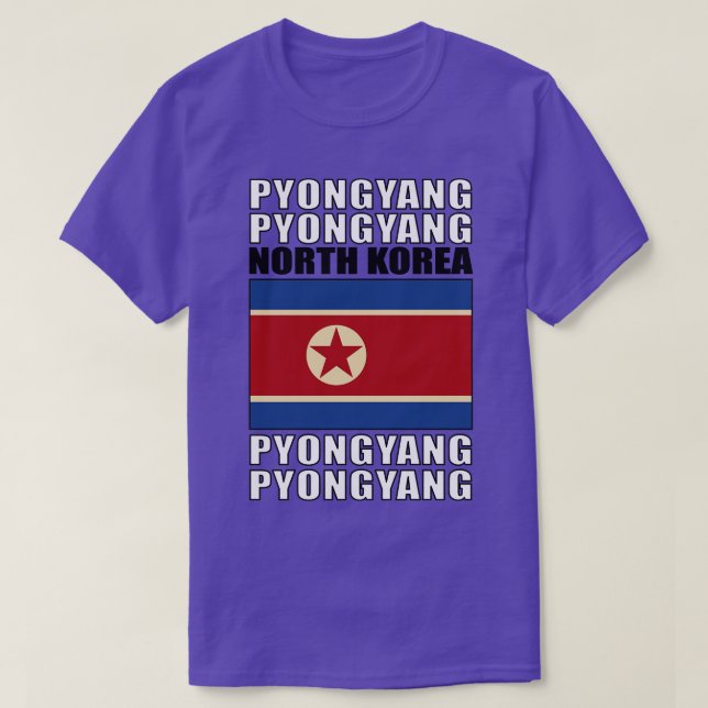 T-shirt Drapeau de la Corée du Nord (Design devant)