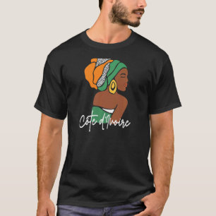 T-shirt Drapeau de la Côte d'Ivoire
